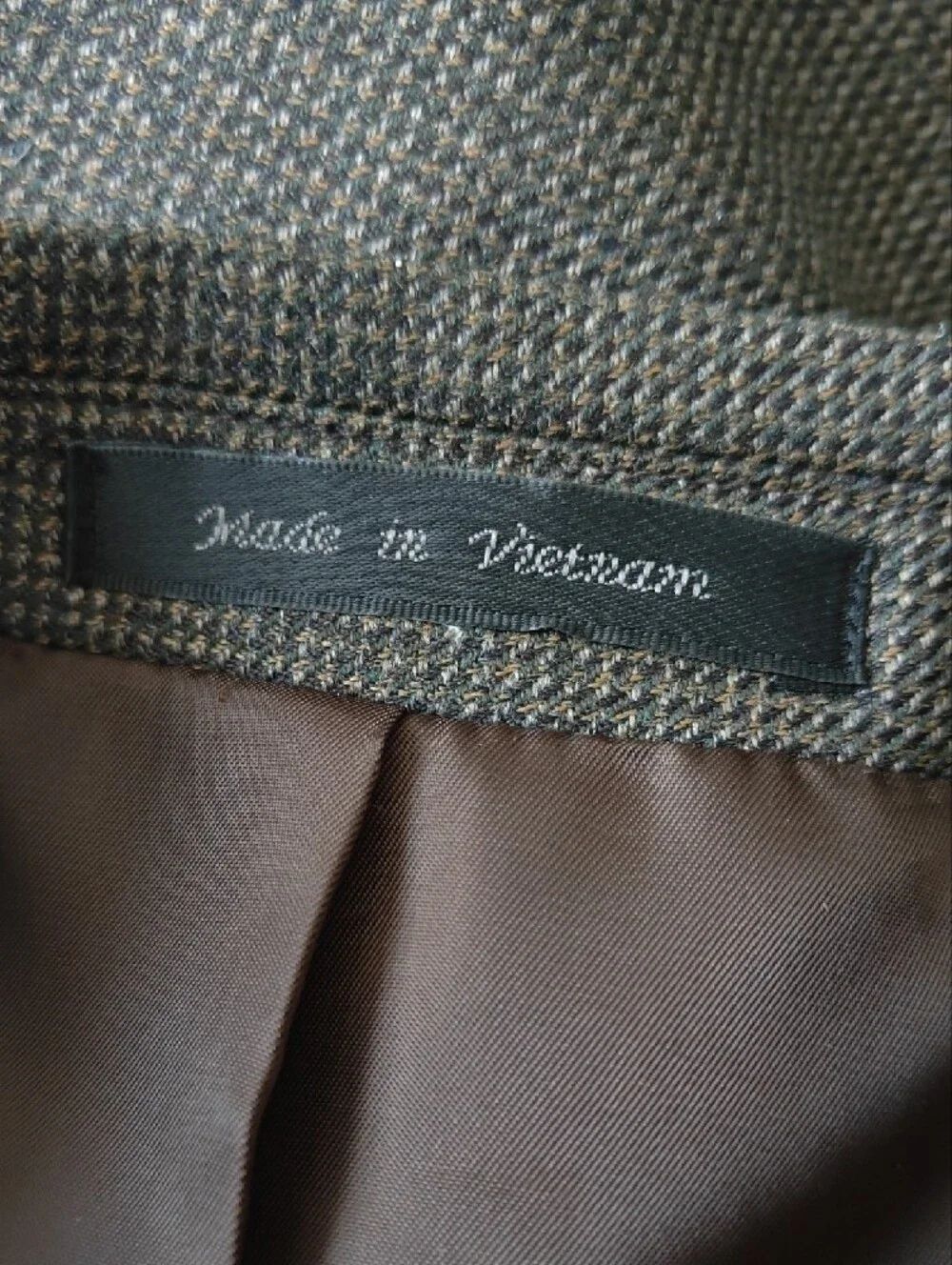 Chaps Brown And Gray Men's Blazer - Notch Lapel Sport Coat